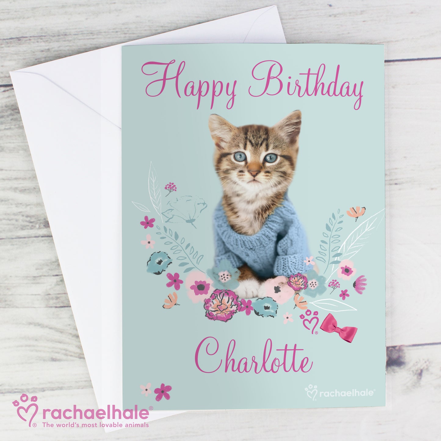 Personalised Rachael Hale Cute Kitten Card - image 6