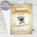 Personalised Gold Star Graduation Card from Heartfelt Gifts