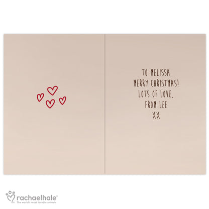 Personalised Rachael Hale 'All I Want For Christmas' Puppy Card - image 3
