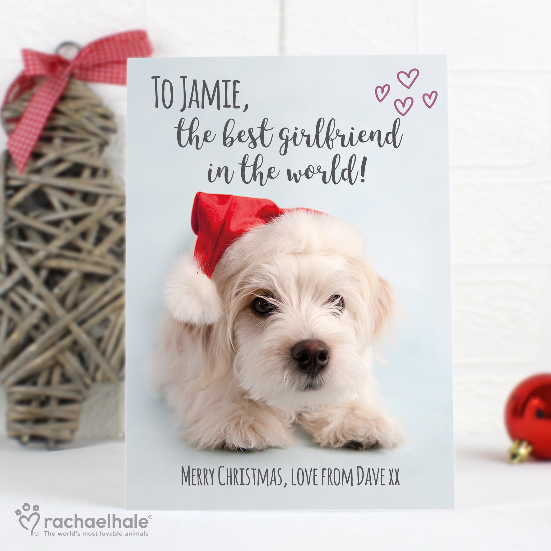 Personalised Rachael Hale Terrier Christmas Card - image 4