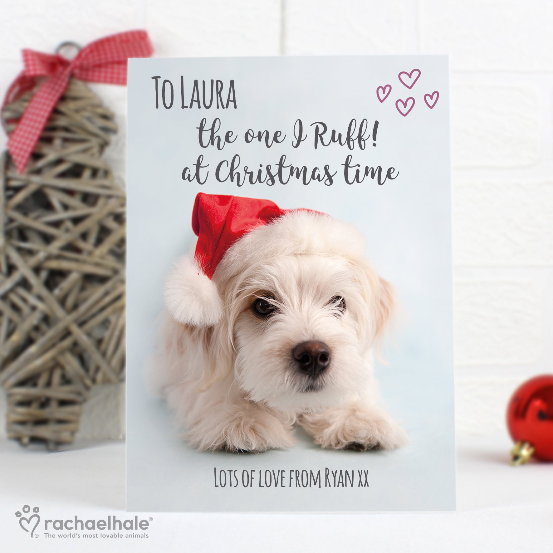 Personalised Rachael Hale Terrier Christmas Card - image 5