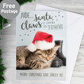 Personalised Rachael Hale Santa Claws Christmas Cat Card from Heartfelt Gifts