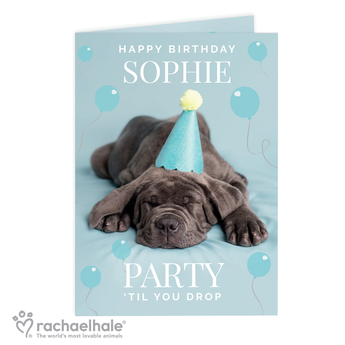 Personalised Rachael Hale 'Party 'Til You Drop' Card - image 2