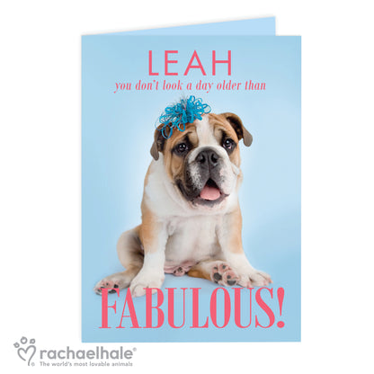 Personalised Rachael Hale Fabulous Birthday Card - image 2