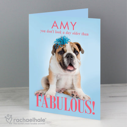 Personalised Rachael Hale Fabulous Birthday Card - image 4