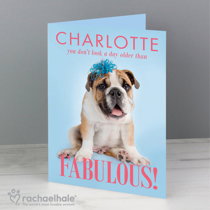 Personalised Rachael Hale Fabulous Birthday Card - image 5