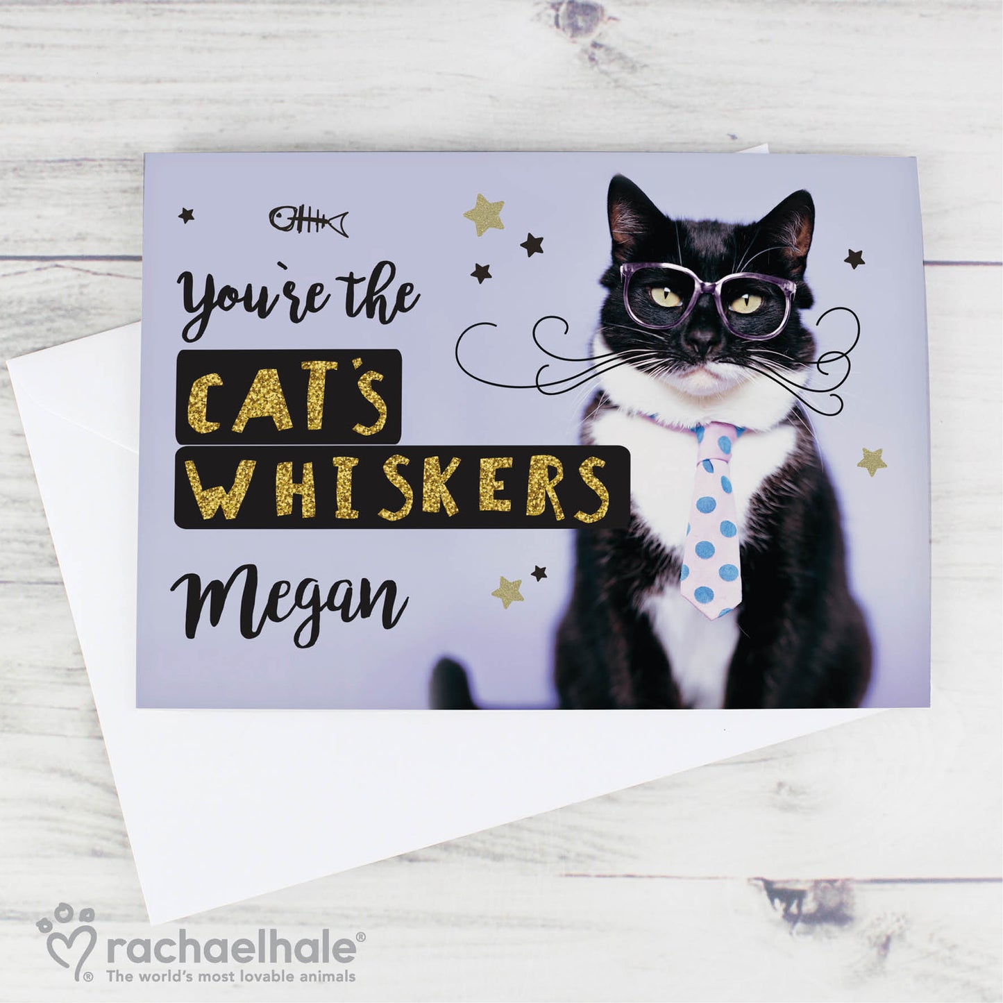 Personalised Rachael Hale You're the Cats Whiskers Card - image 4