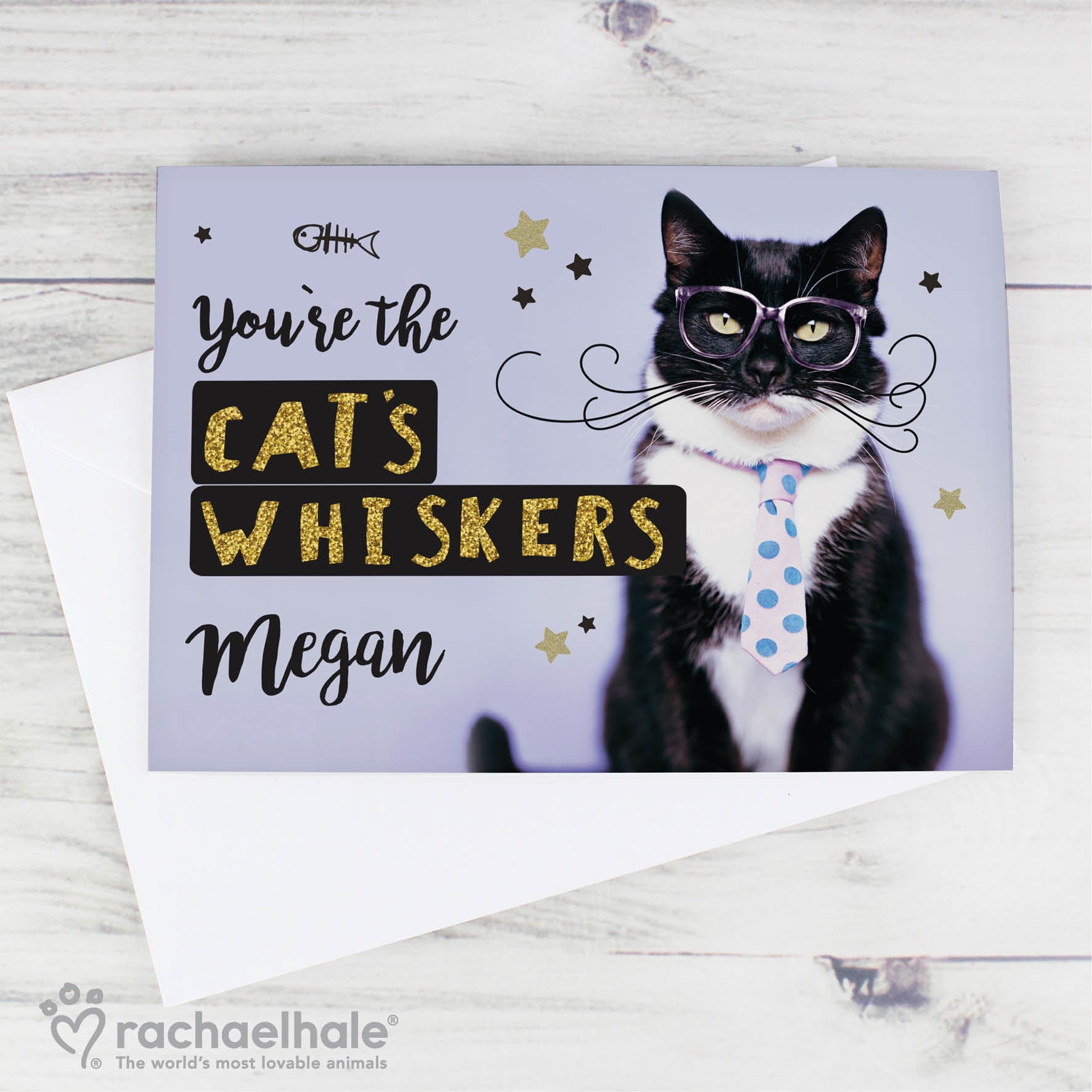 Personalised Rachael Hale You're the Cats Whiskers Card - image 4