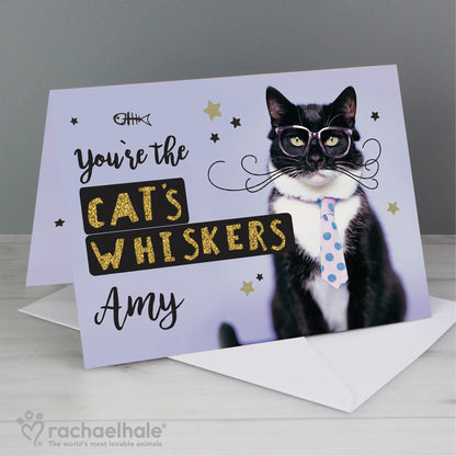 Personalised Rachael Hale You're the Cats Whiskers Card - image 5