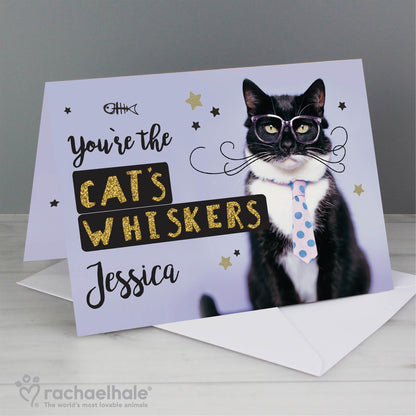 Personalised Rachael Hale You're the Cats Whiskers Card - image 7