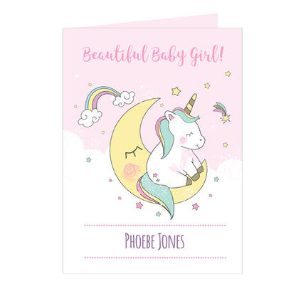 Personalised Baby Unicorn Card - image 2