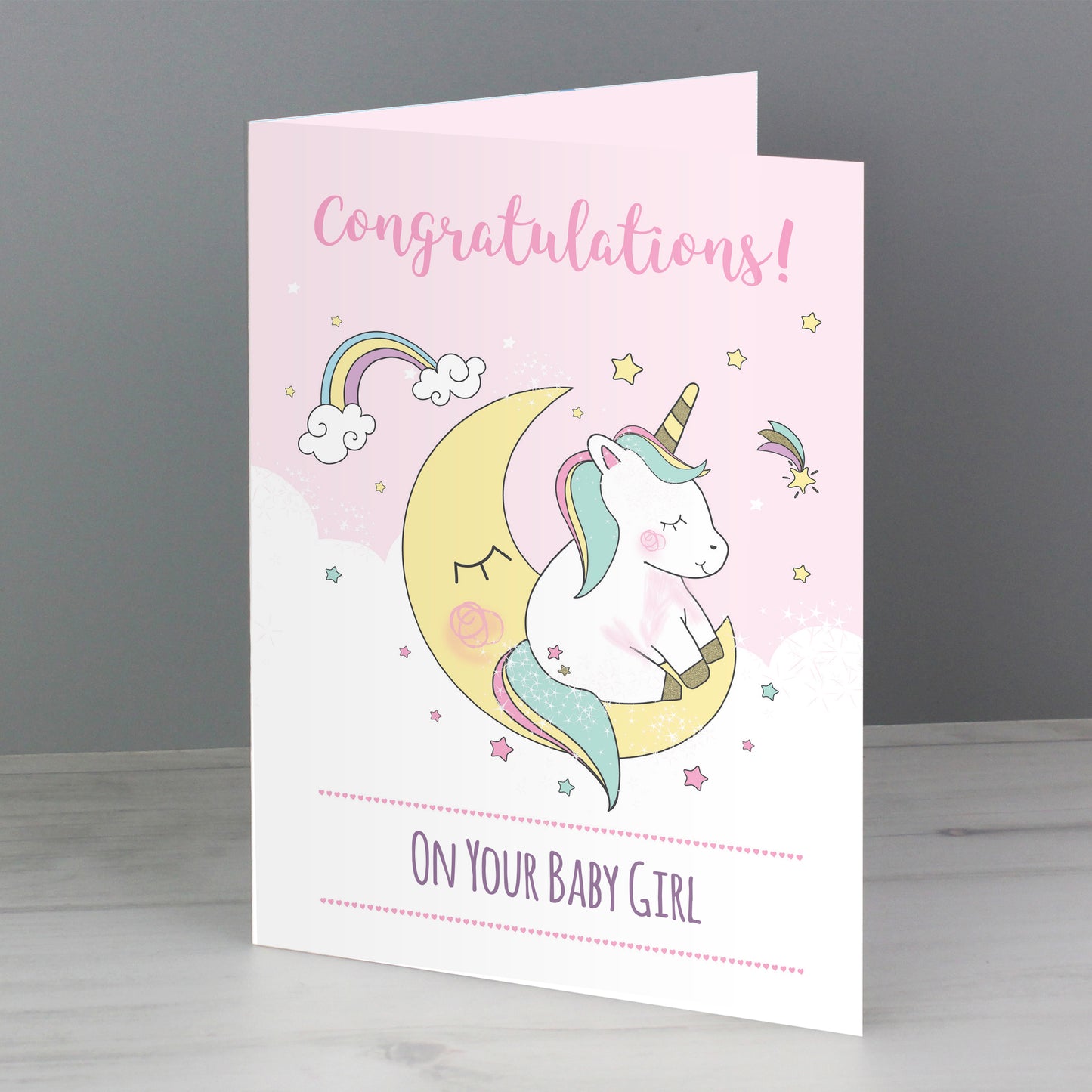 Personalised Baby Unicorn Card - image 3