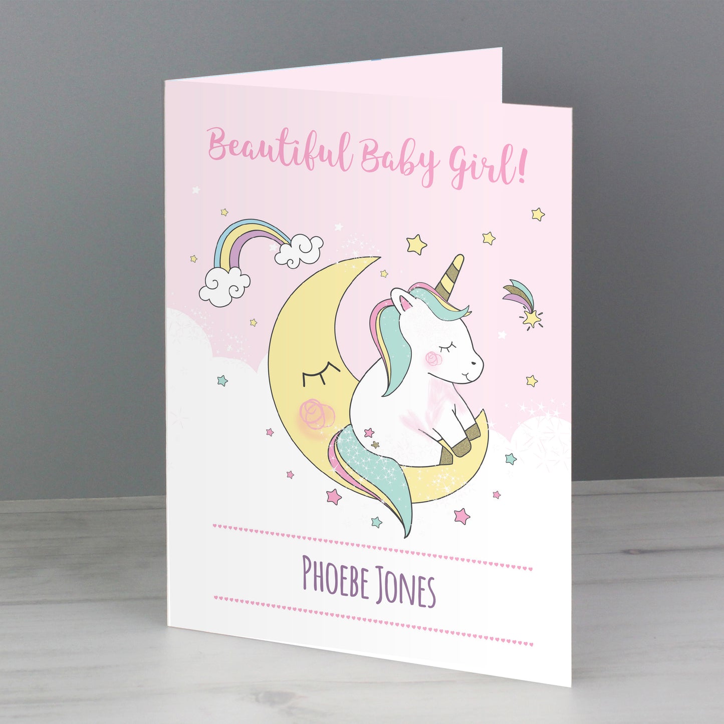 Personalised Baby Unicorn Card - image 4