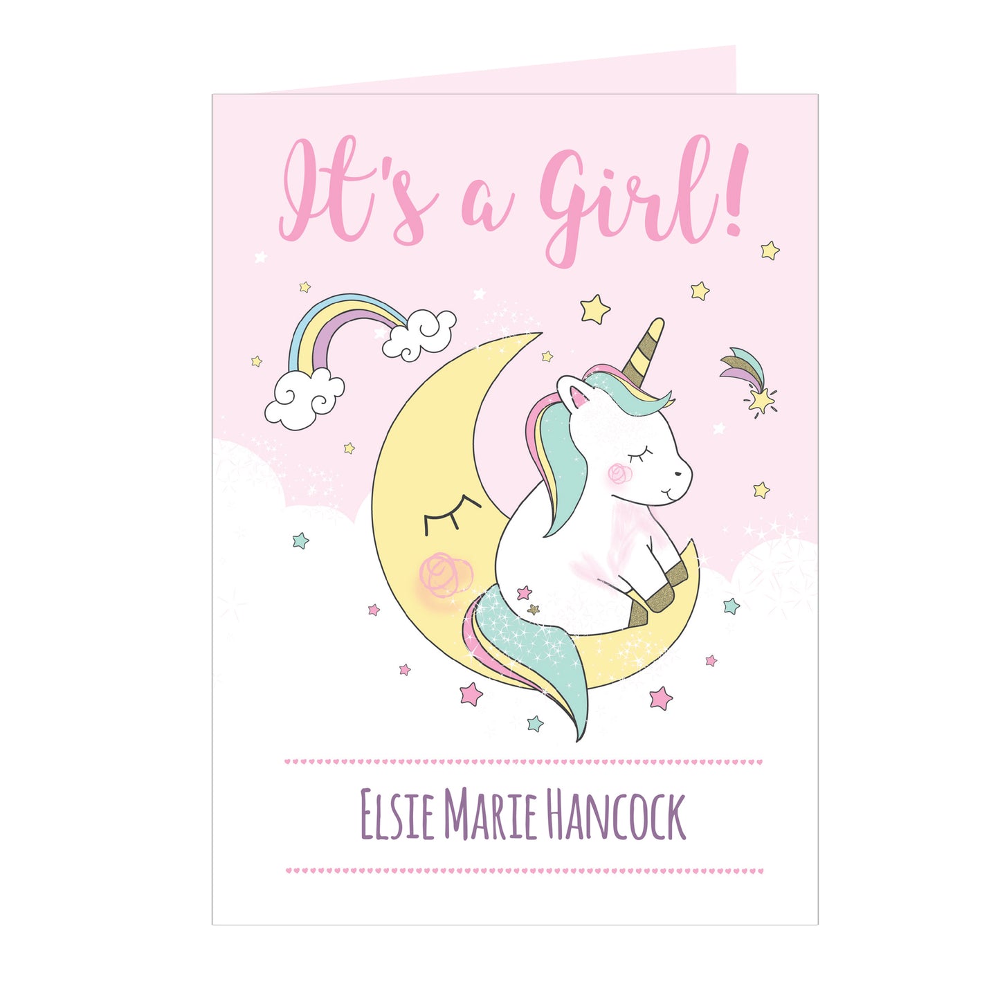 Personalised Baby Unicorn Card - image 7