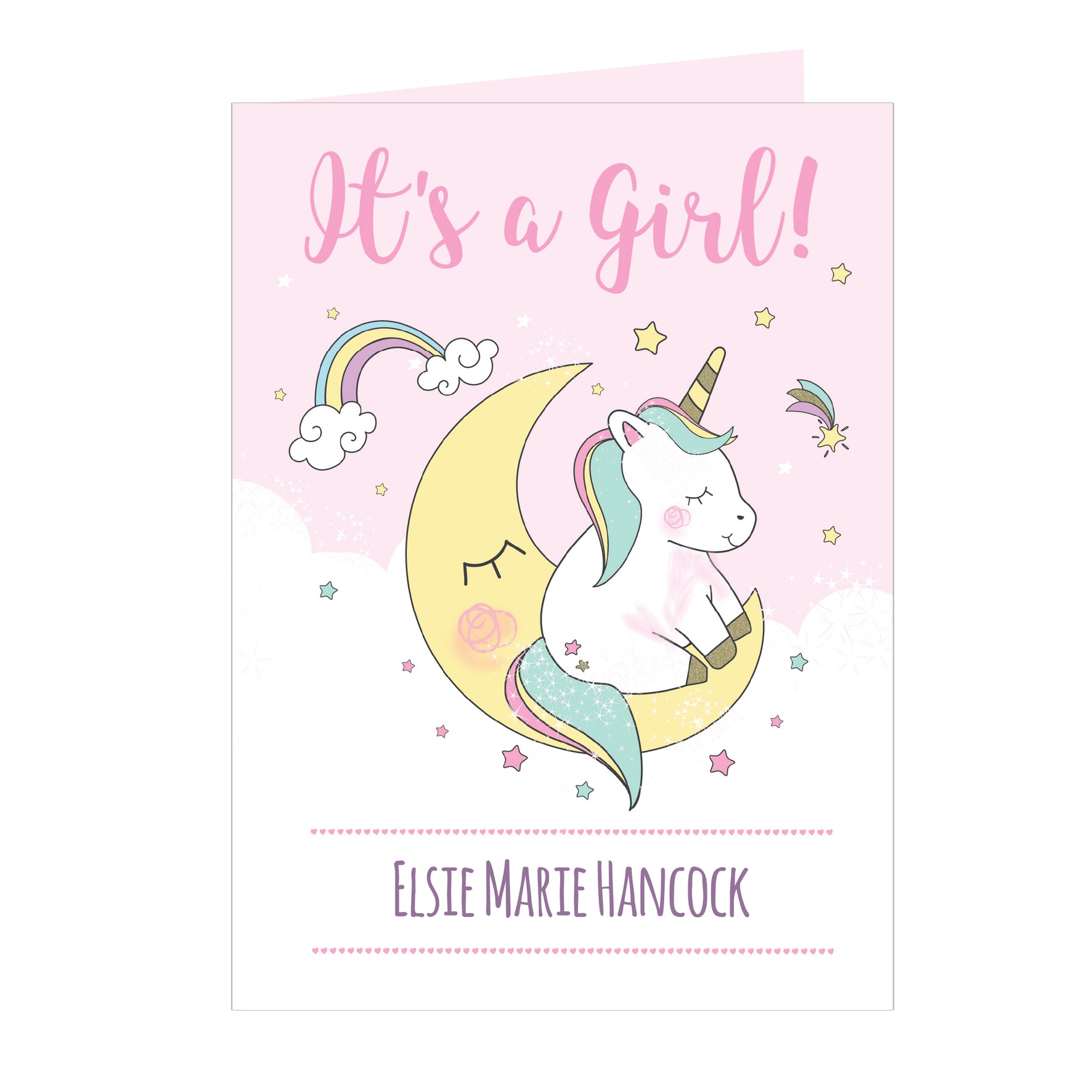 Personalised Baby Unicorn Card - image 7