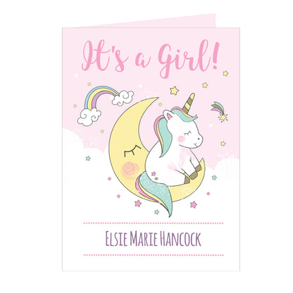 Personalised Baby Unicorn Card - image 7