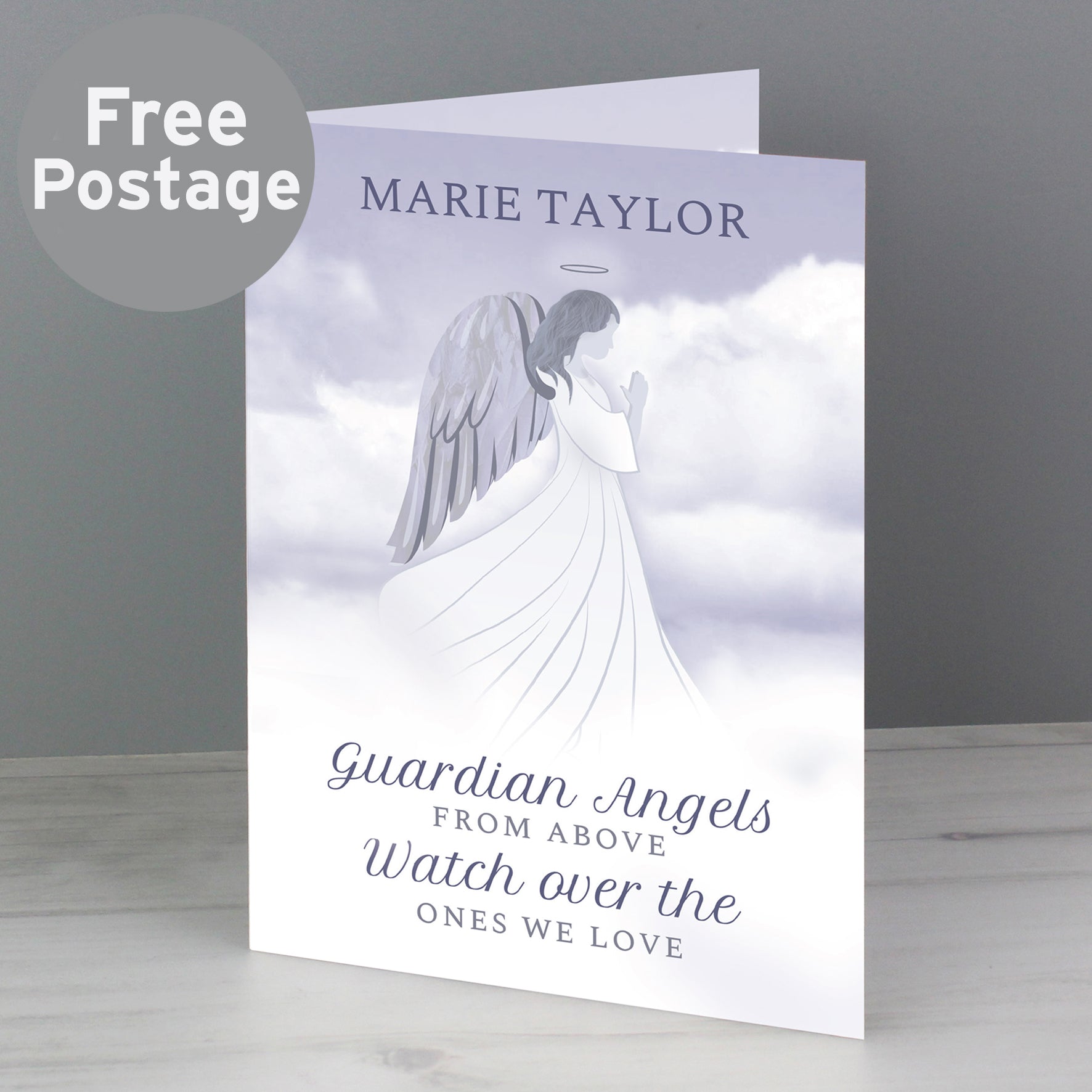Personalised Guardian Angel Card from Heartfelt Gifts