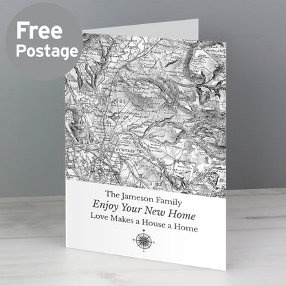 Personalised 1805 - 1874 Old Series Map Compass Card from Heartfelt Gifts
