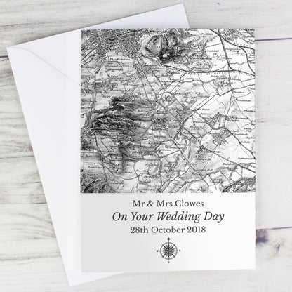 Personalised 1805 - 1874 Old Series Map Compass Card - image 4