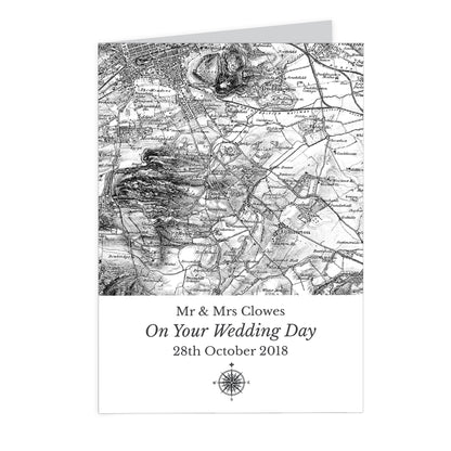 Personalised 1805 - 1874 Old Series Map Compass Card - image 5