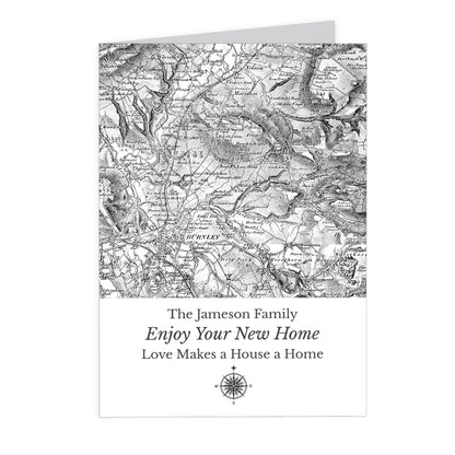 Personalised 1805 - 1874 Old Series Map Compass Card - image 6