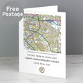 Personalised Present Day Map Compass Card from Heartfelt Gifts