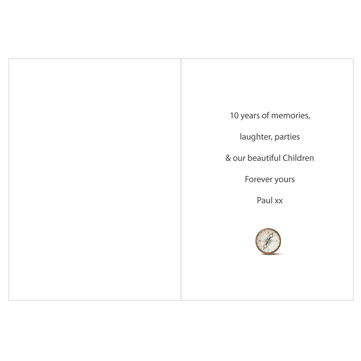 Personalised Present Day Map Compass Card - image 6
