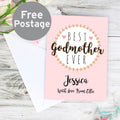 Personalised Best Godmother Card from Heartfelt Gifts