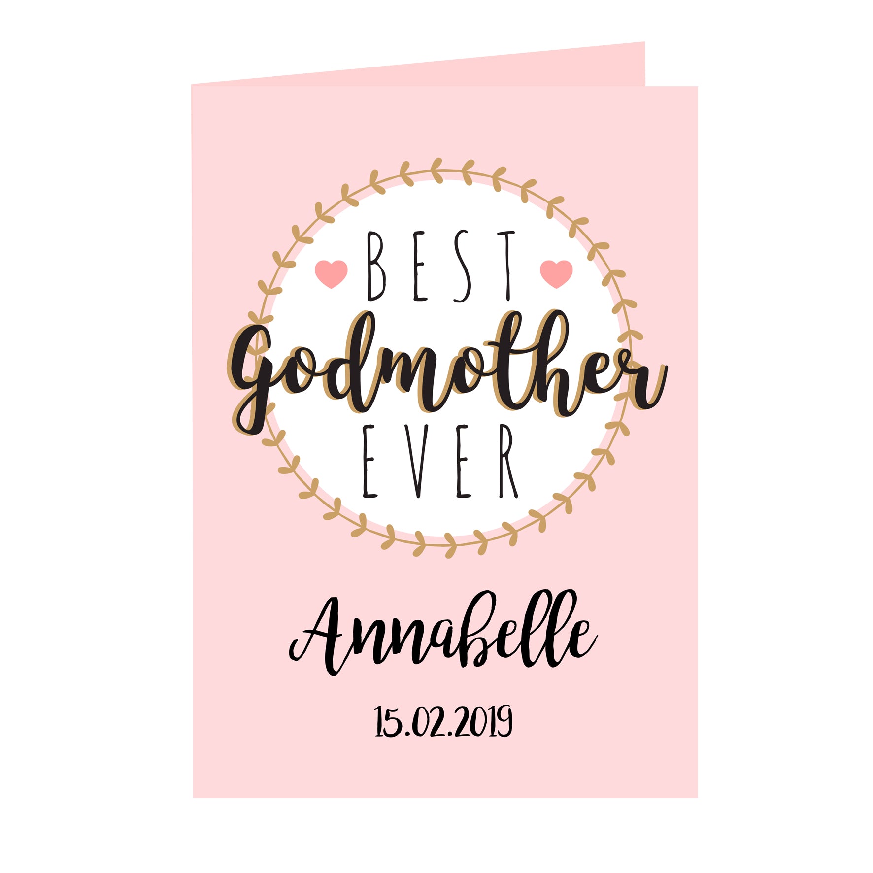 Personalised Best Godmother Card - image 2