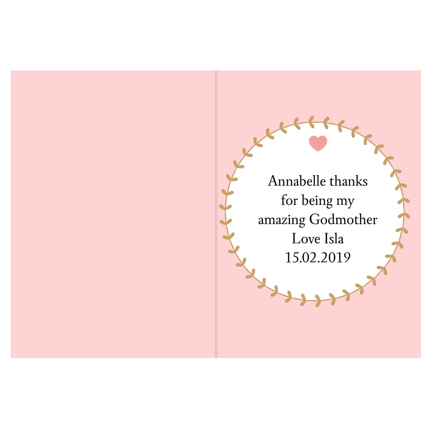 Personalised Best Godmother Card - image 3