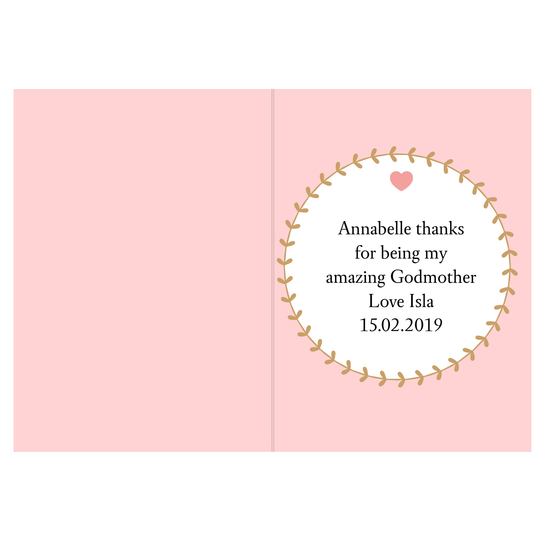Personalised Best Godmother Card - image 3