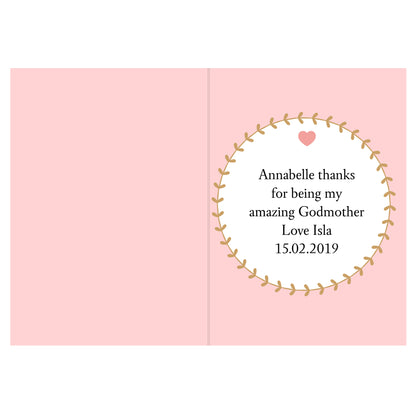 Personalised Best Godmother Card - image 3