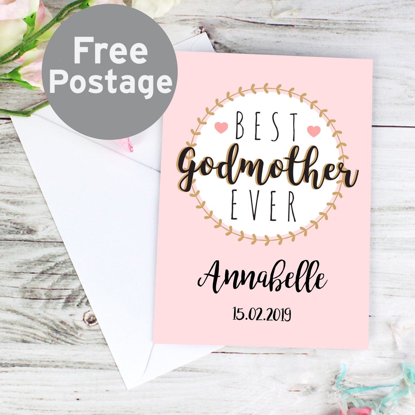 Personalised Best Godmother Card - image 5
