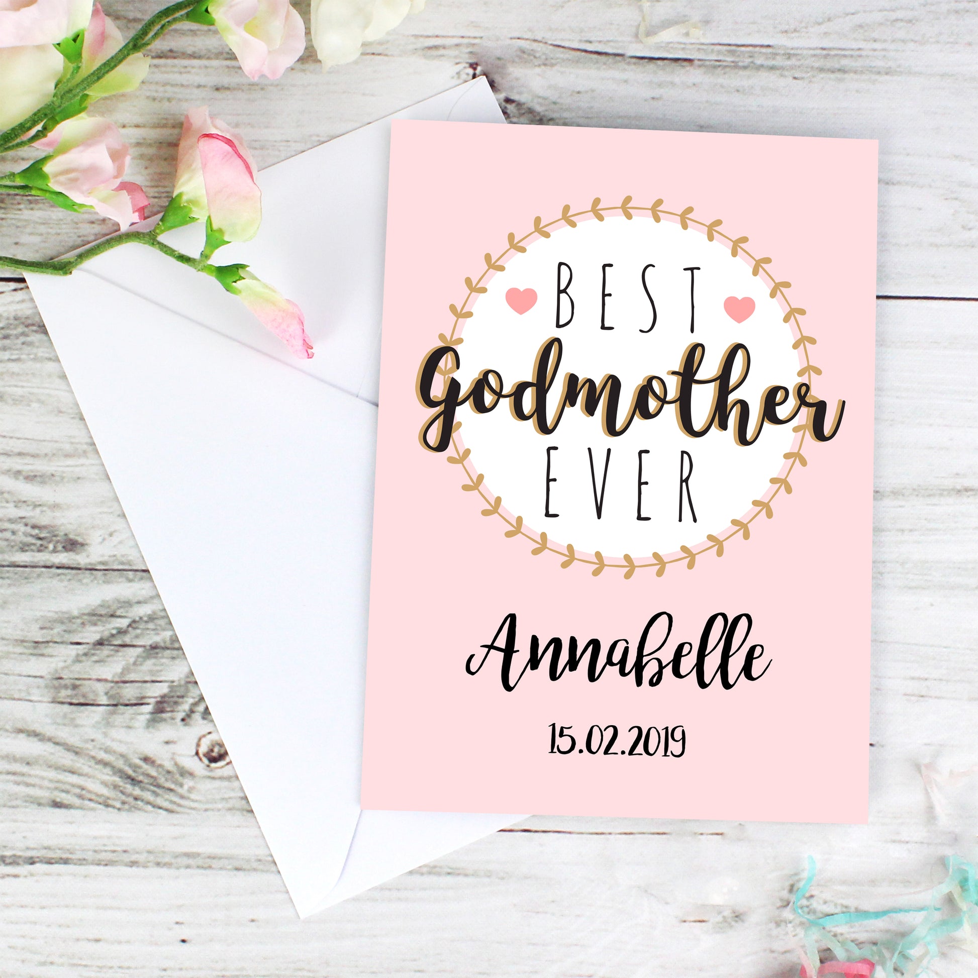 Personalised Best Godmother Card - image 6