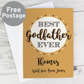 Personalised Best Godfather Card from Heartfelt Gifts