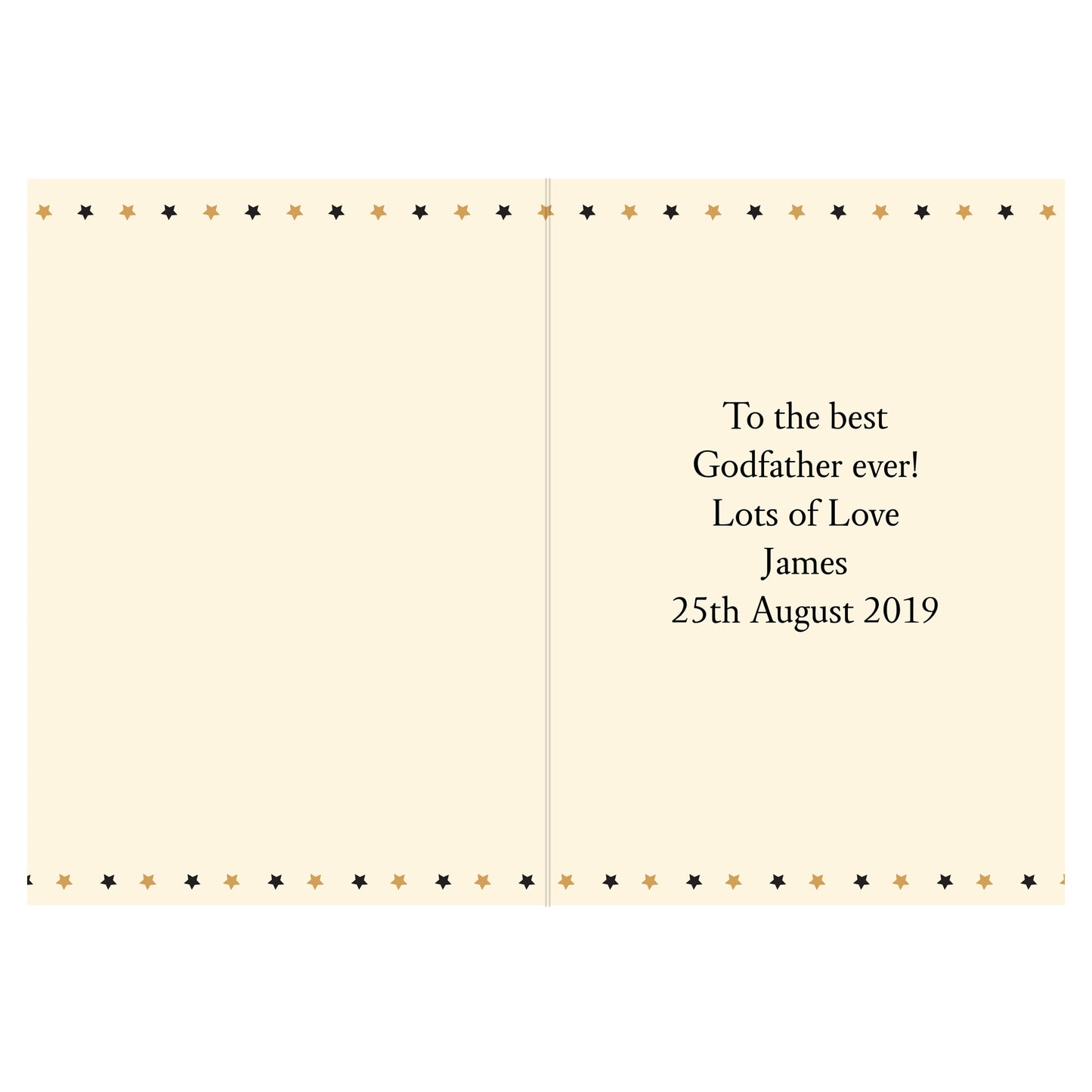 Personalised Best Godfather Card - image 3