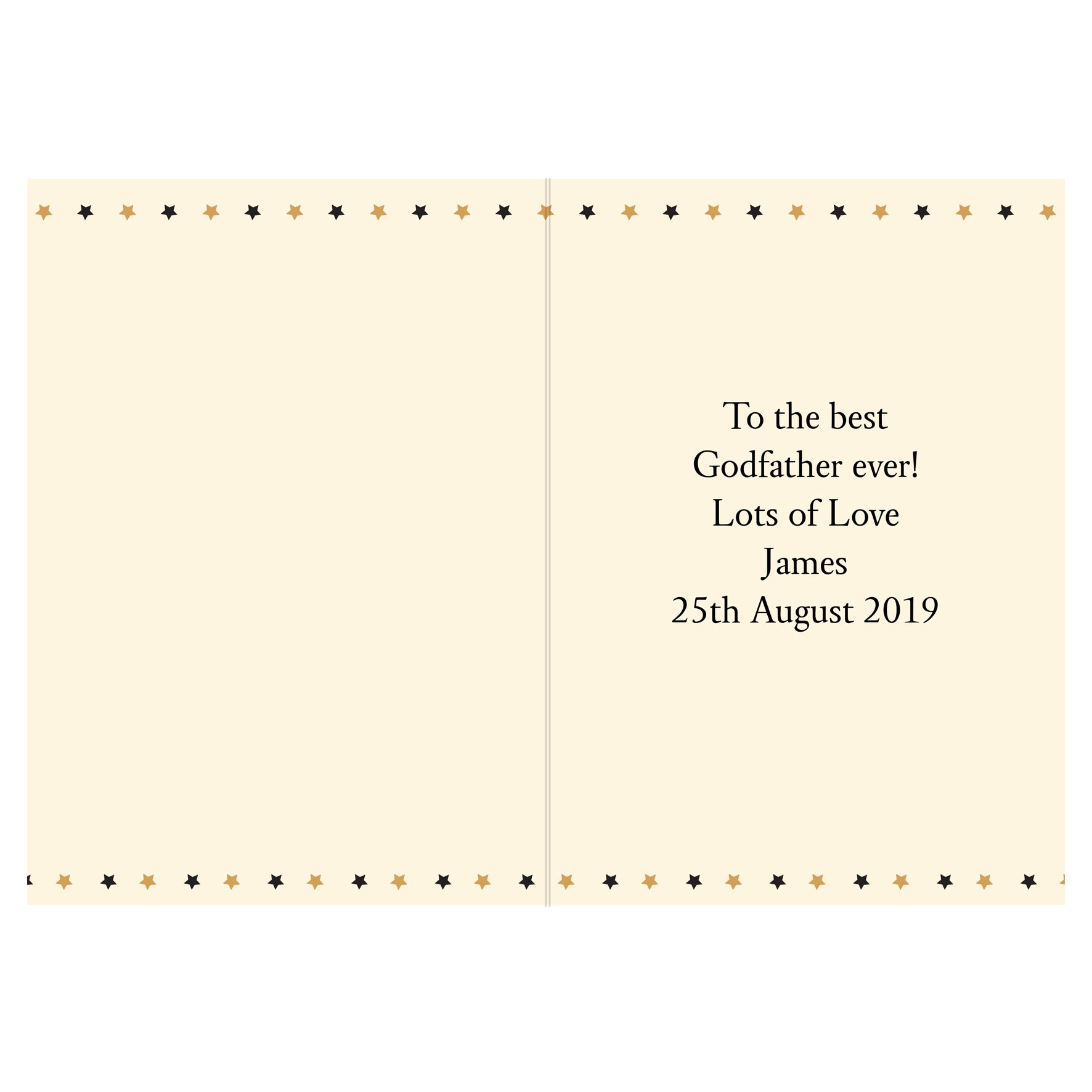 Personalised Best Godfather Card - image 3