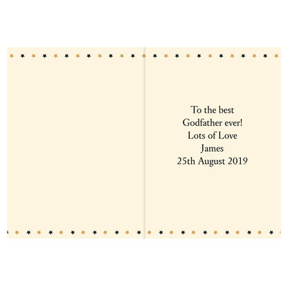 Personalised Best Godfather Card - image 3