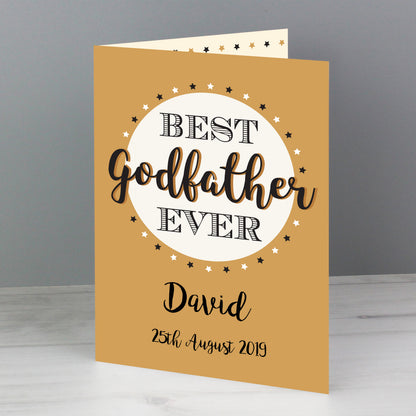 Personalised Best Godfather Card - image 4