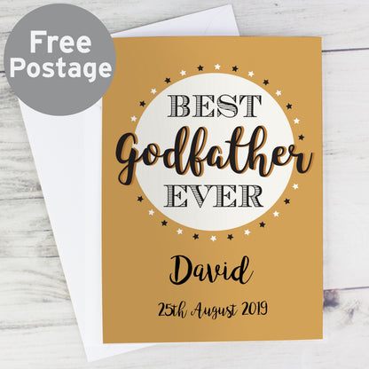 Personalised Best Godfather Card - image 5