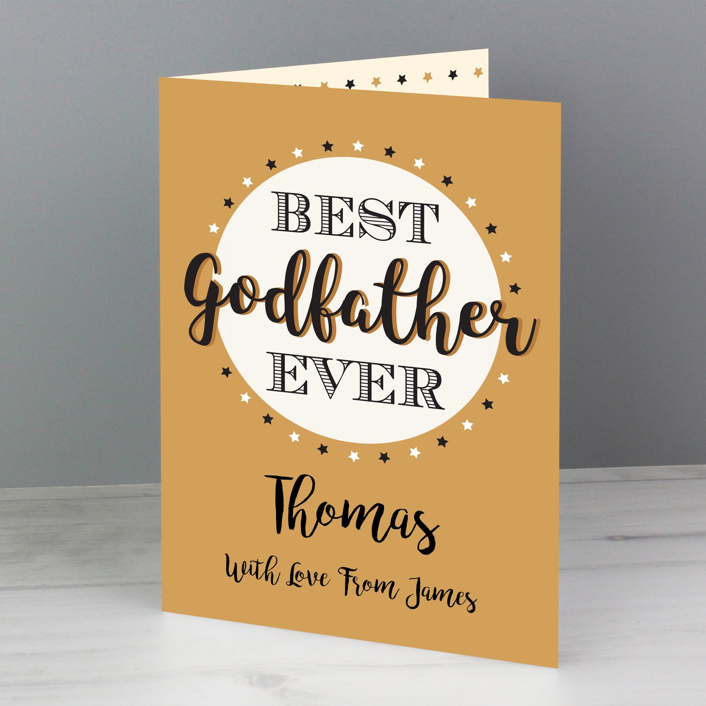 Personalised Best Godfather Card - image 6