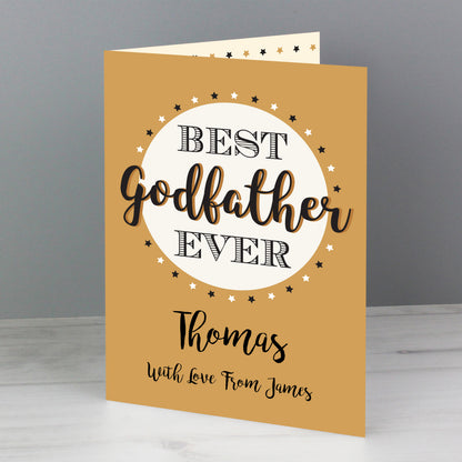 Personalised Best Godfather Card - image 6