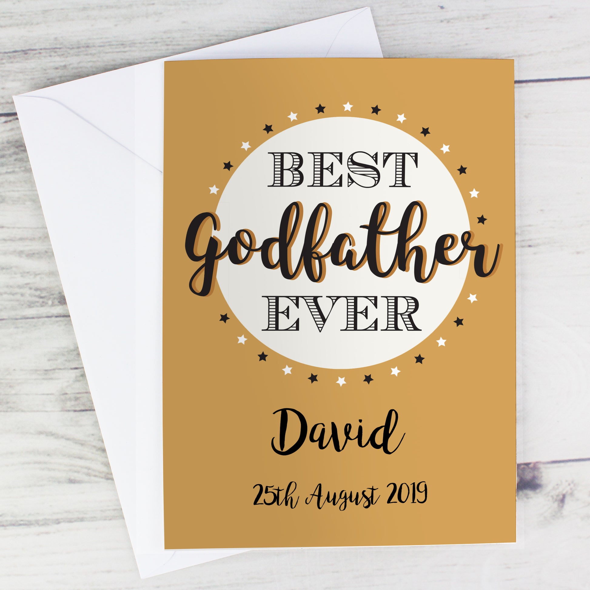 Personalised Best Godfather Card - image 7