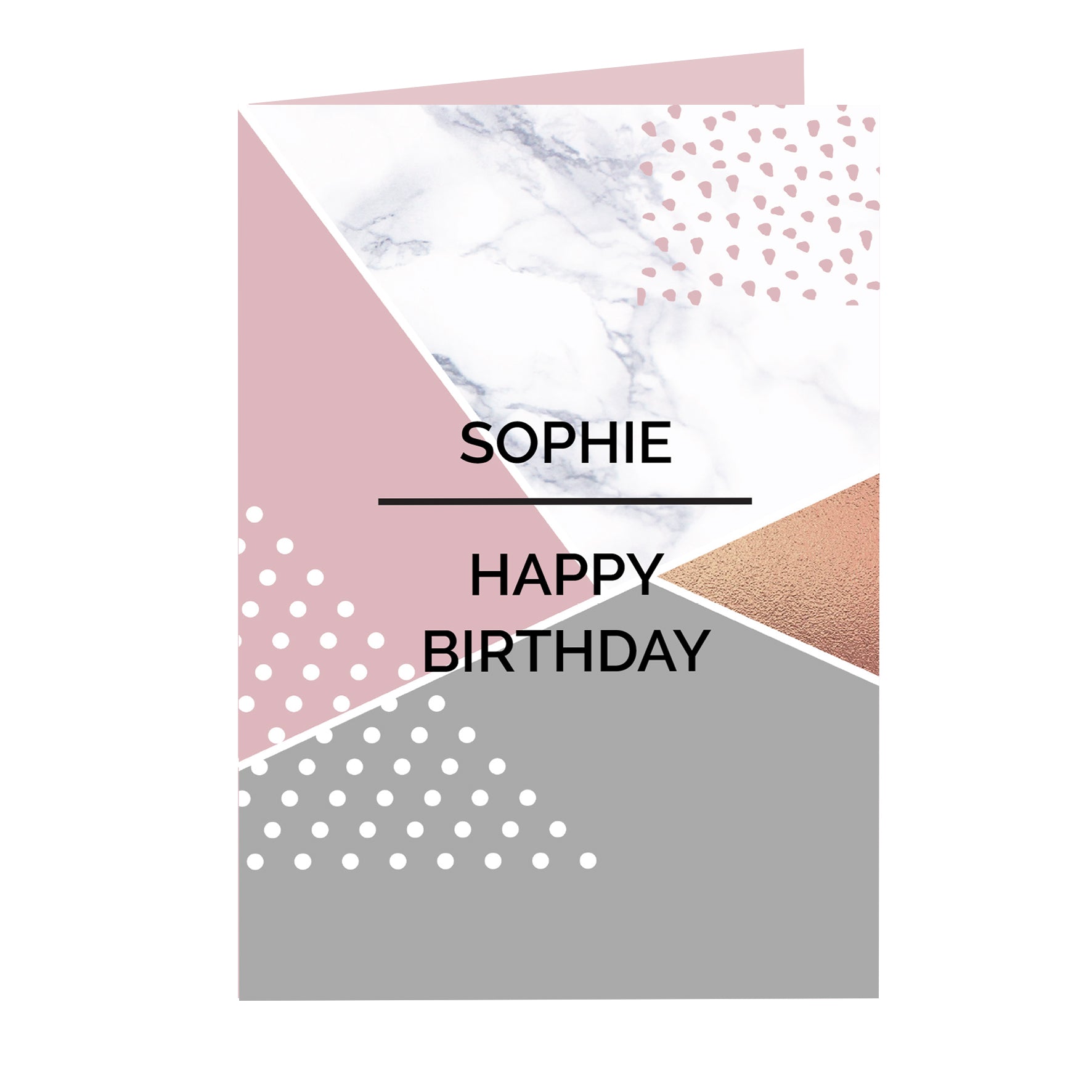 Personalised Geometric Card - image 2