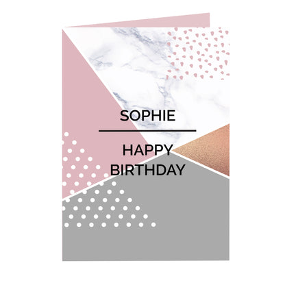 Personalised Geometric Card - image 2
