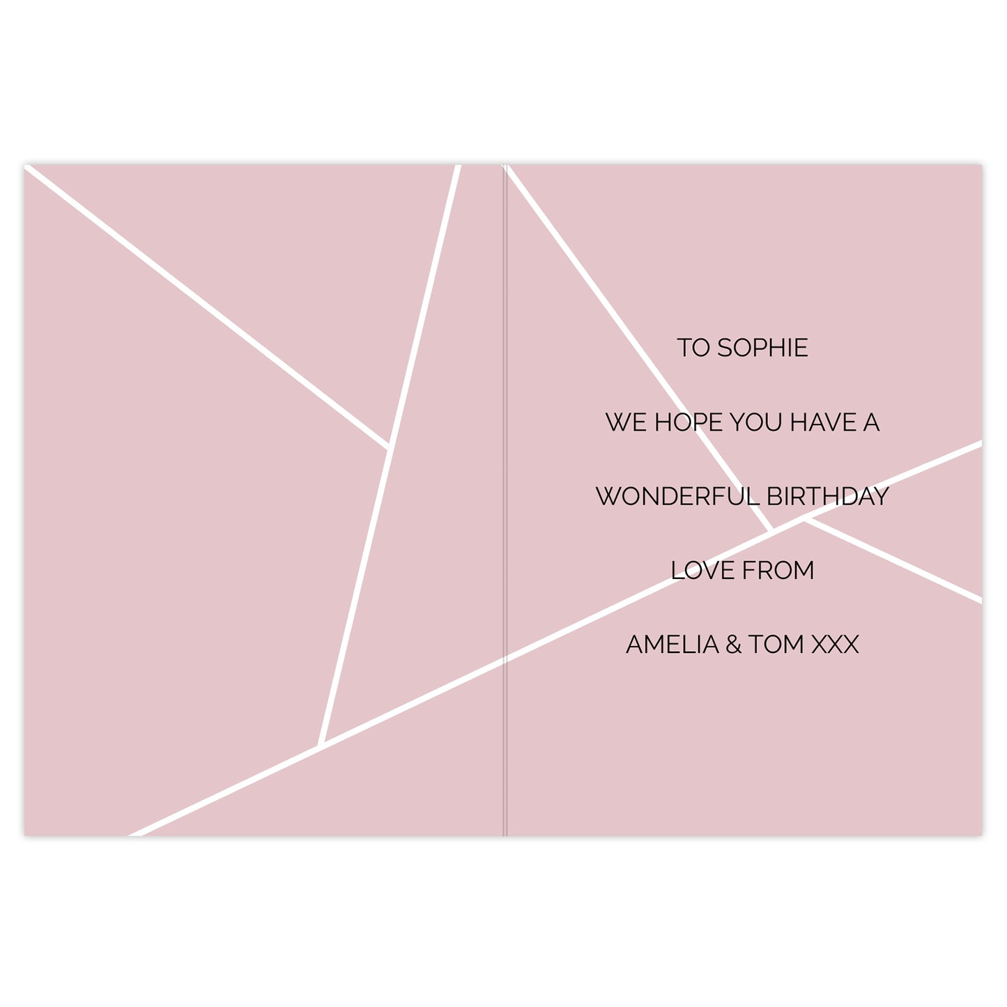 Personalised Geometric Card - image 3