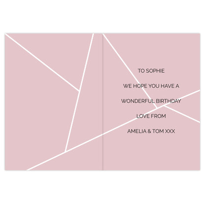 Personalised Geometric Card - image 3