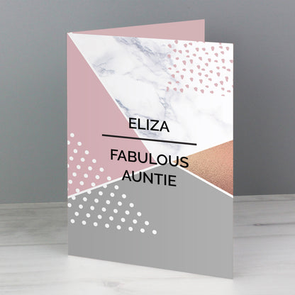 Personalised Geometric Card - image 8