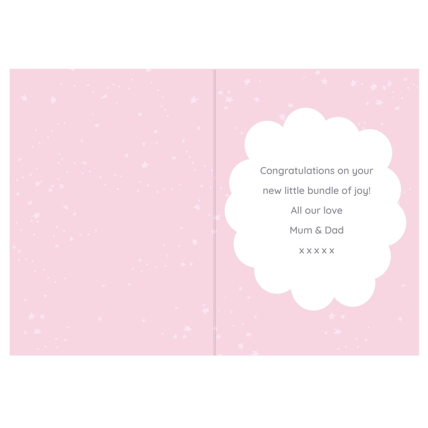 Personalised '10 Little Fingers' Pink Baby Card - image 5