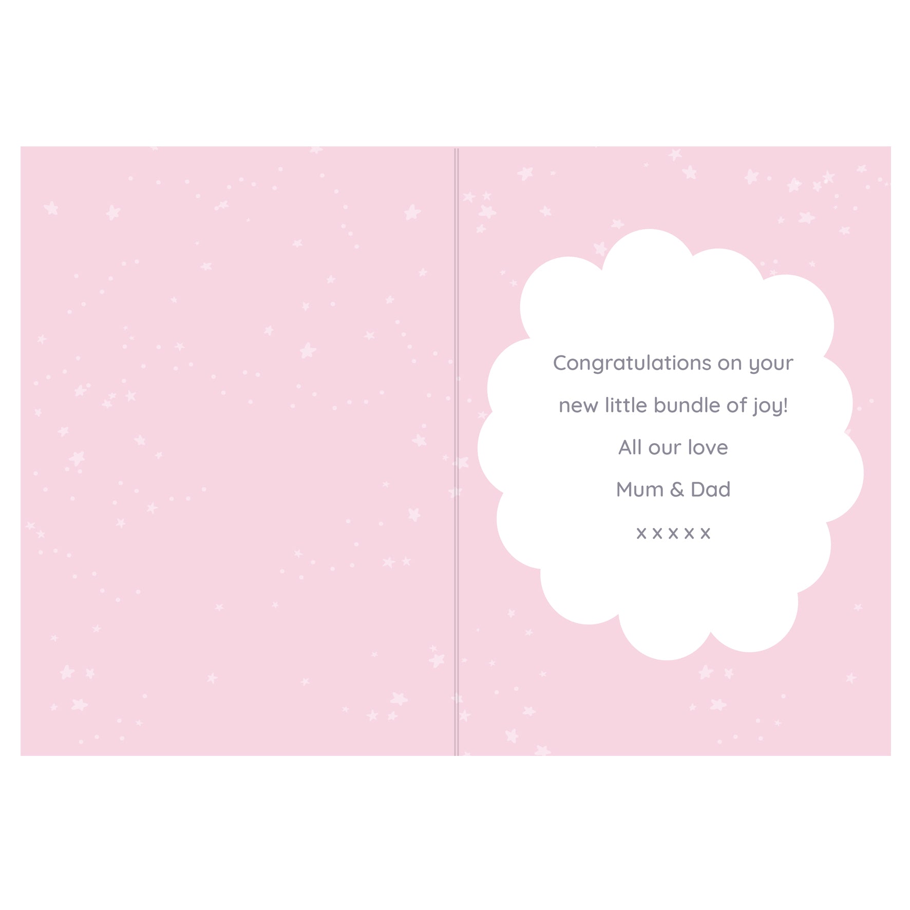 Personalised '10 Little Fingers' Pink Baby Card - image 5